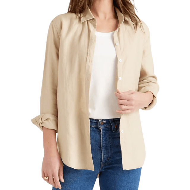 Quince 100% European Linen Long Sleeve Shirt