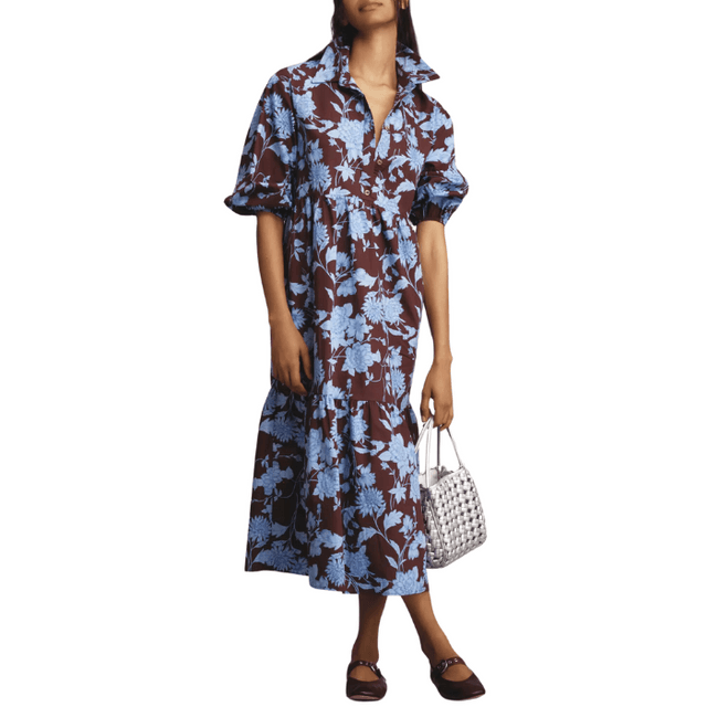 Maeve The Bettina Tiered Shirt Dress 