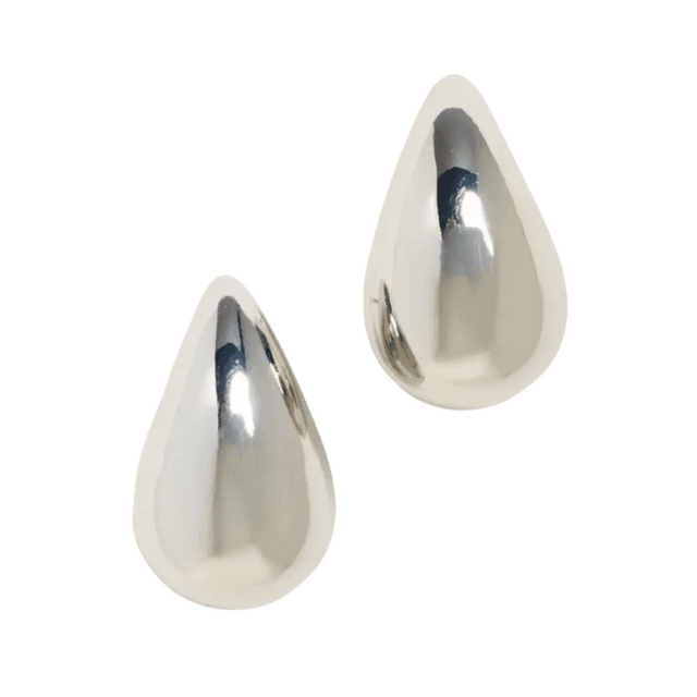 By Adina Eden Solid Chunky Drop Stud Earrings