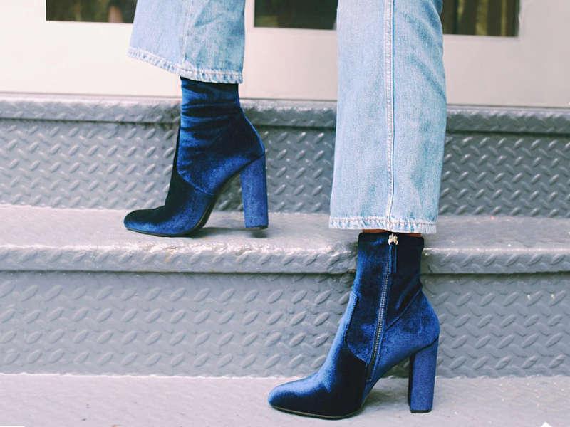 Meet the Velvet Bootie, Fall's Favorite Shoe