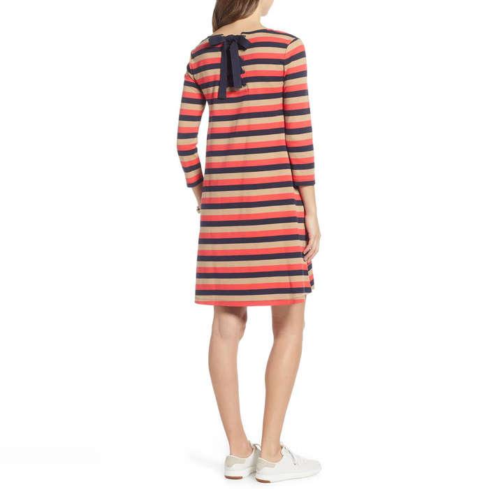 1901 Tie Back Stripe Knit Dress