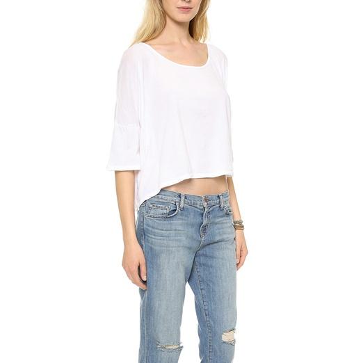 291 Cropped Boxy Drop Shoulder Tee