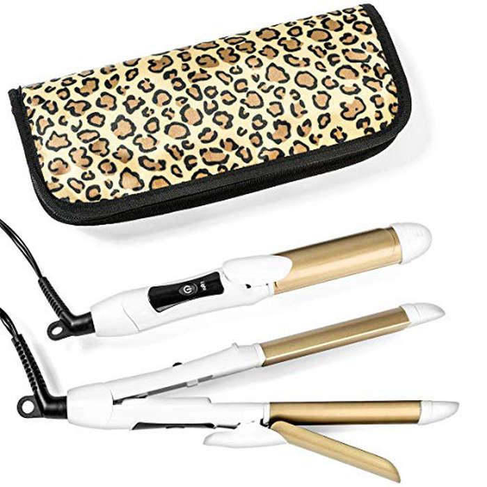 6th Sense Styling Technology Travel Flat Iron 2-in-1 Mini Hair Straightener