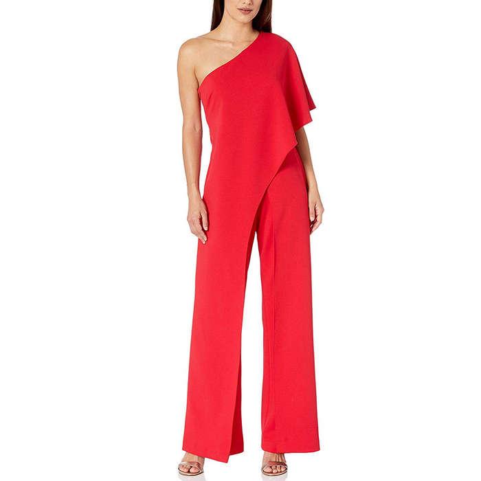 Adrianna Papell One-Shoulder Jumpsuit