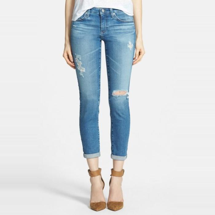 AG The Stilt Roll Cuff Skinny Jeans