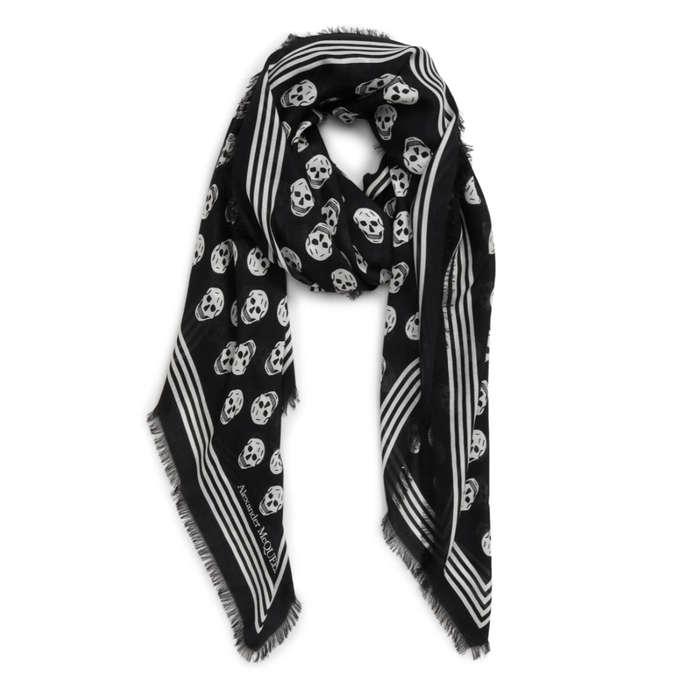 Alexander McQueen Skull Print Modal Scarf