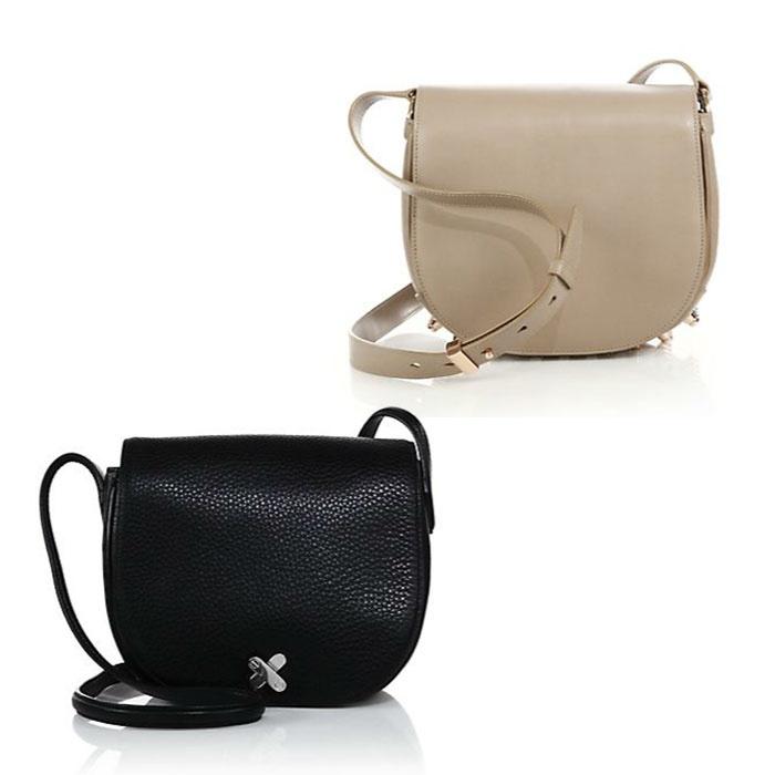 Alexander Wang Lia Leather & Lia Crux Leather Saddle Bags