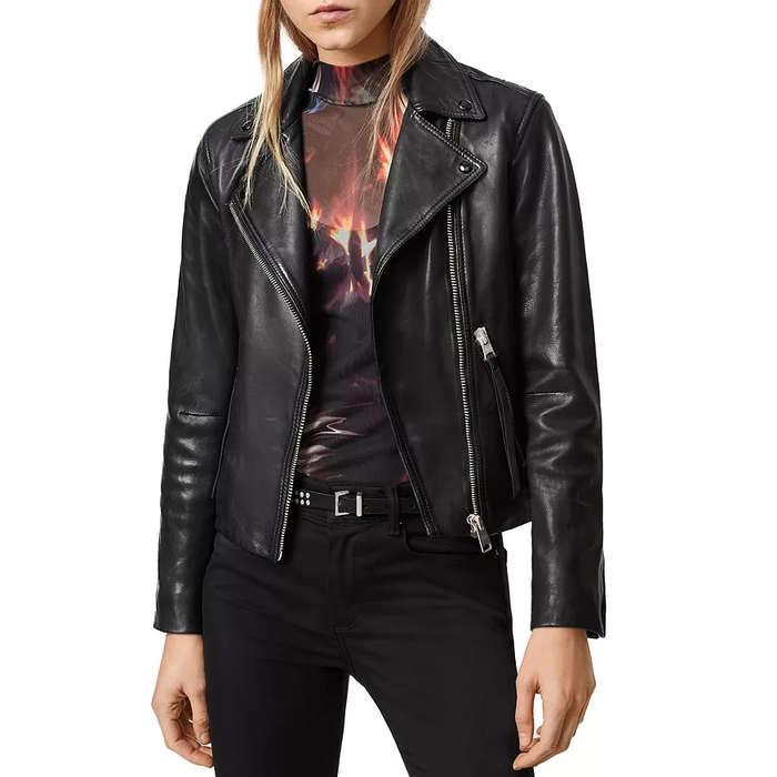 AllSaints Dalby Leather Biker Jacket