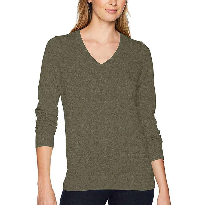 Amazon Essentials Lightweight V-Neck Sweater