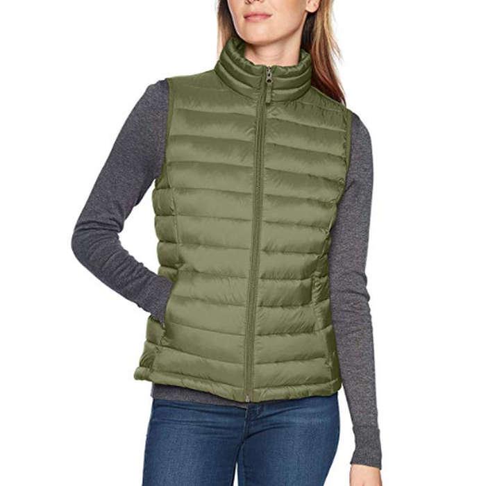 Amazon Essentials Lightweight Water-Resistant Packable Puffer Vest