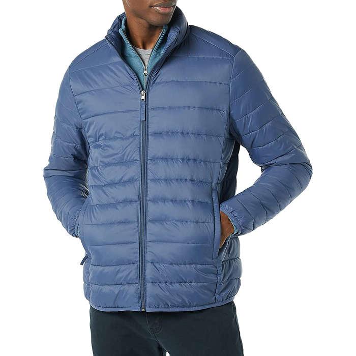 Amazon Essentials Men's Lightweight Water-Resistant Packable Puffer Jacket