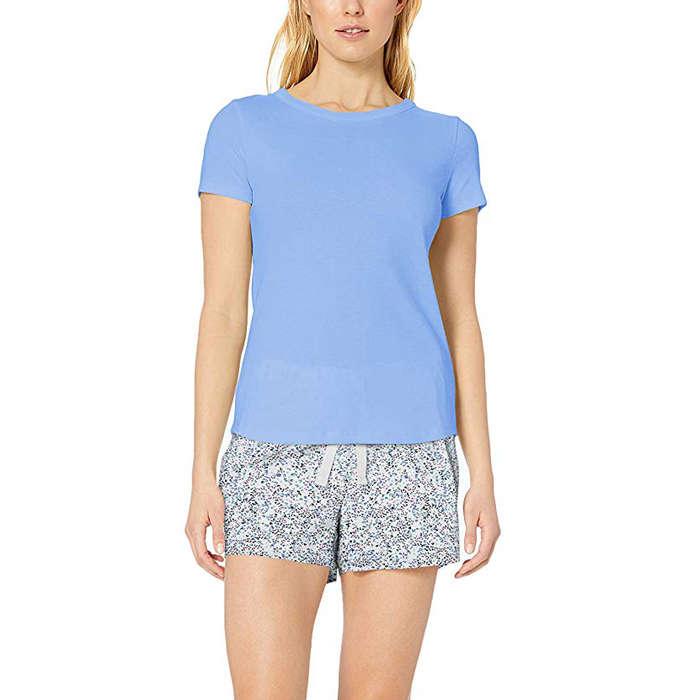 Amazon Essentials Poplin Short And Sleep Tee Set