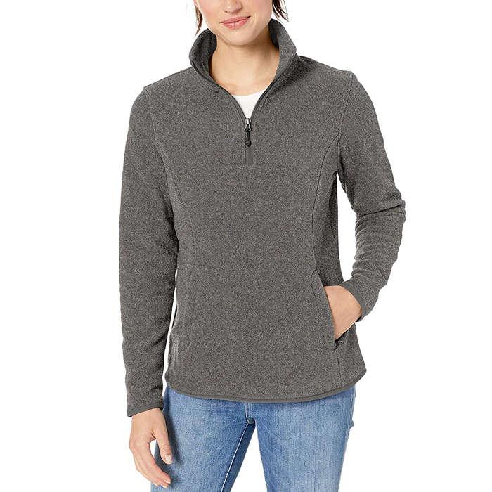 Amazon Essentials Quarter-Zip Polar Fleece Pullover Jacket