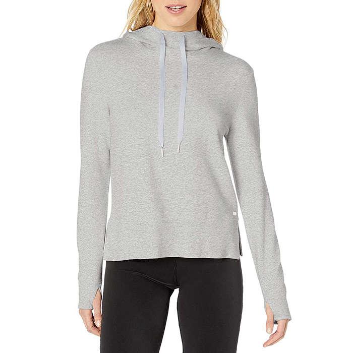 Amazon Essentials Studio Terry Long-Sleeve Convertible Hood Shirt