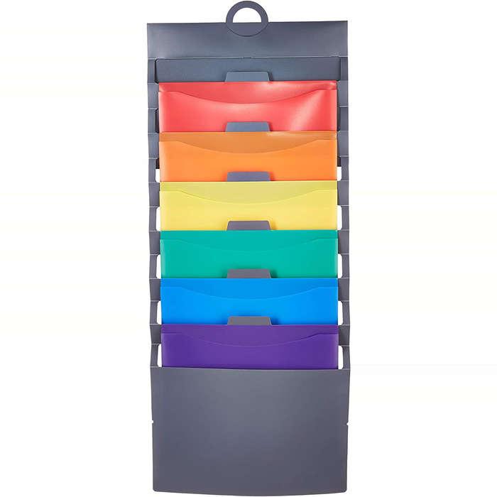 AmazonBasics Hanging 6 Pocket File Folders