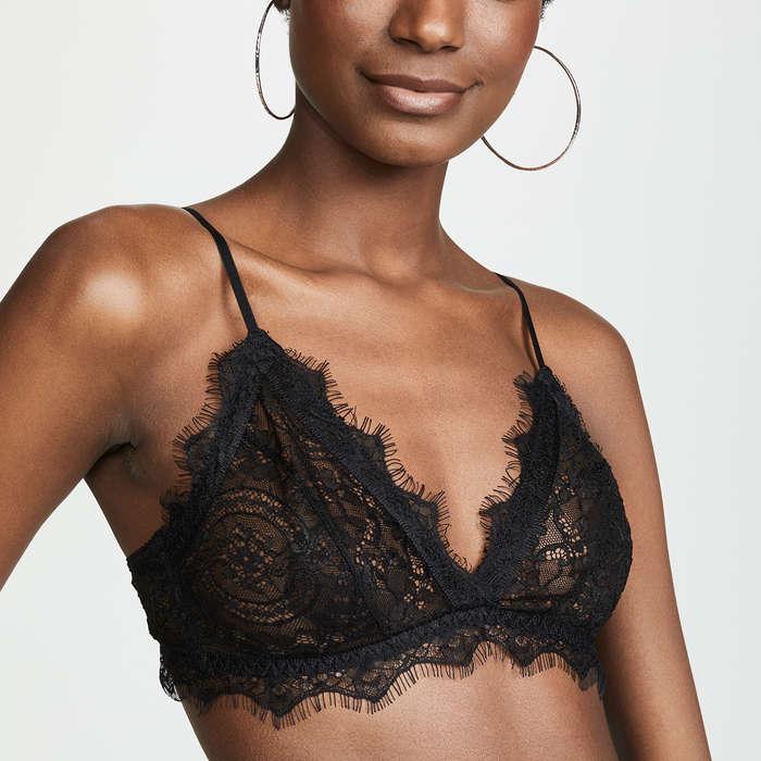 Anine Bing Lace Bra With Trim