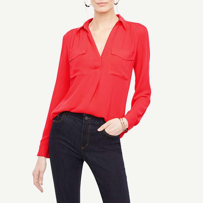 Ann Taylor Camp Shirt