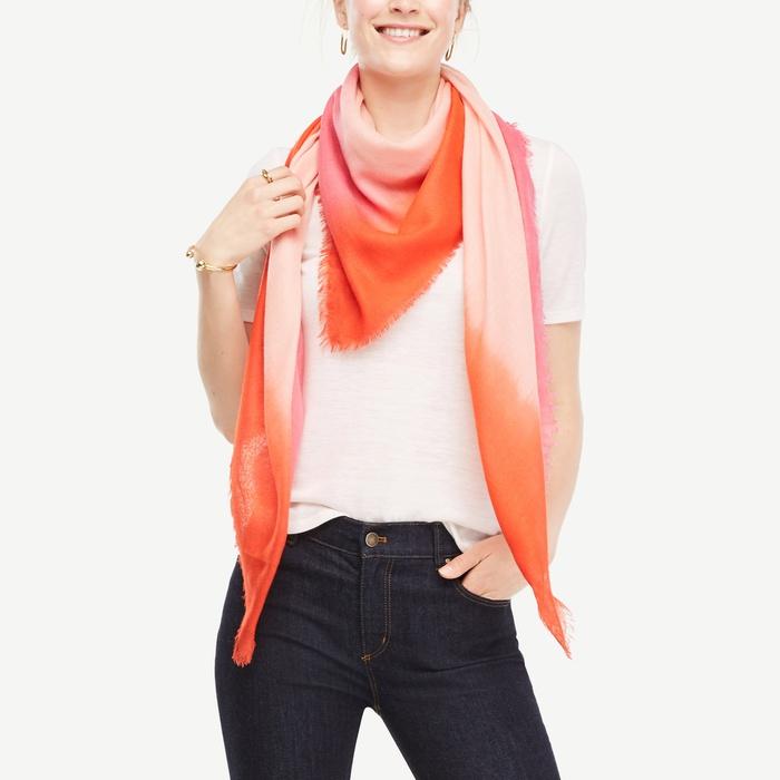 Ann Taylor Ombre Square Scarf