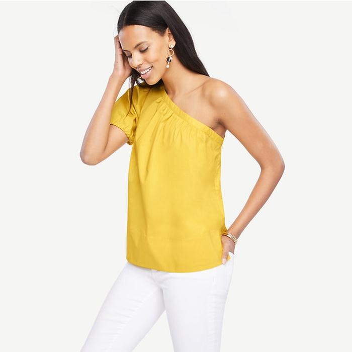 Ann Taylor One Shoulder Top