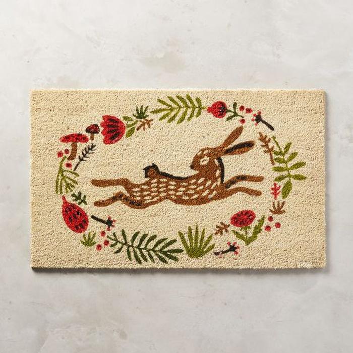 Anthropologie Bunny Hop Doormat