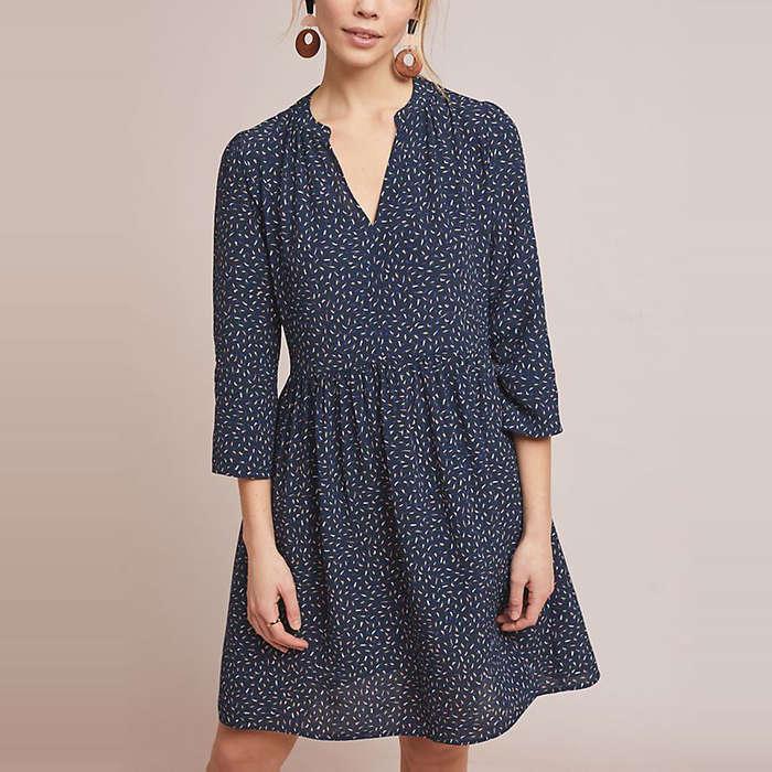 Anthropologie Juno Printed Dress