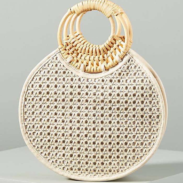 Anthropologie Marianne Woven Circle Bag