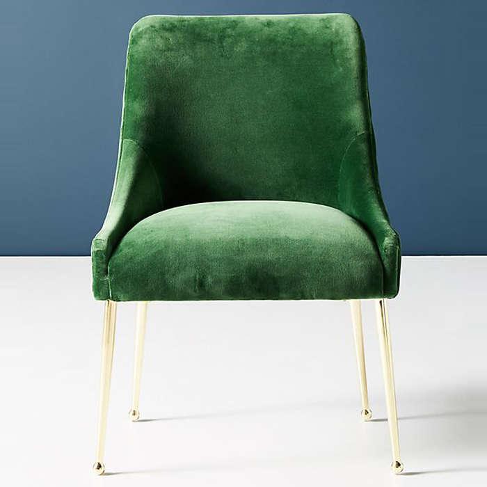 Anthropologie Velvet Elowen Chair