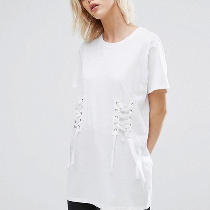 ASOS New Look Corset Detail T-Shirt