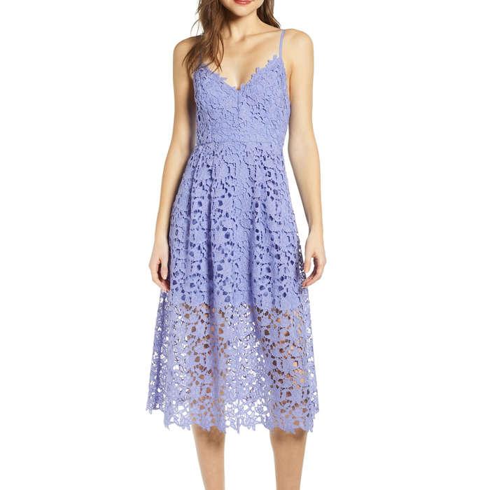 ASTR the Label Lace Midi Dress