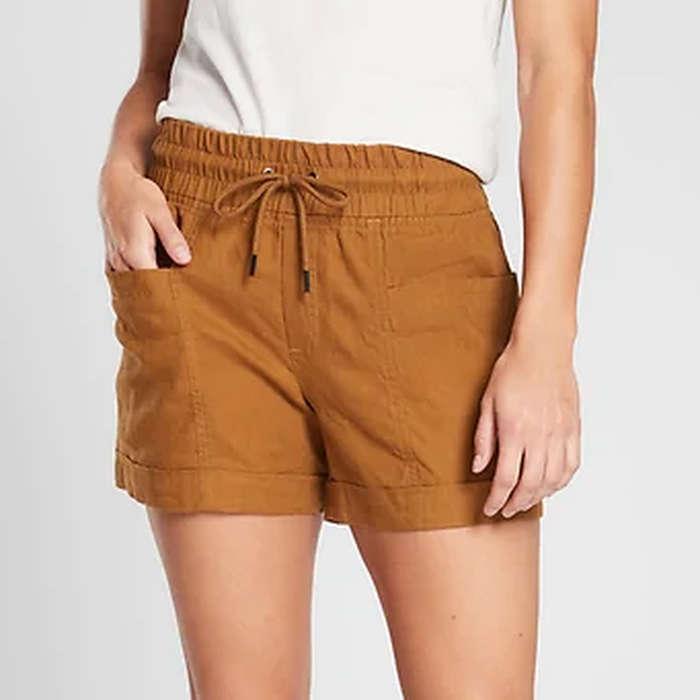 Athleta Cabo Linen 4" Short