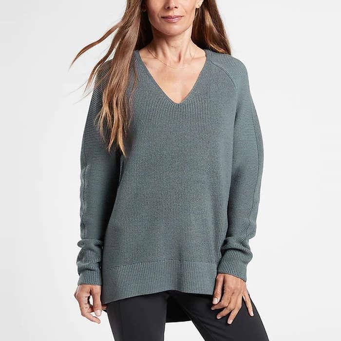 Athleta Hanover V-Neck Sweater