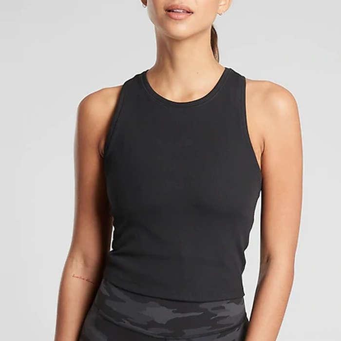 Athleta Shanti Crop Rib Tank