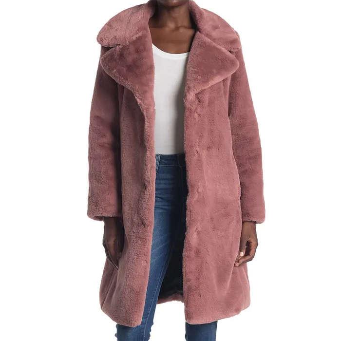 Avec Les Filles Faux Fur Coat