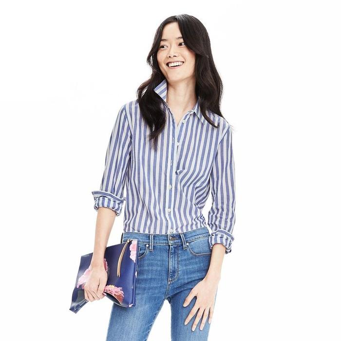 Banana Republic Dillon-Fit Vertical Stripe Shirt