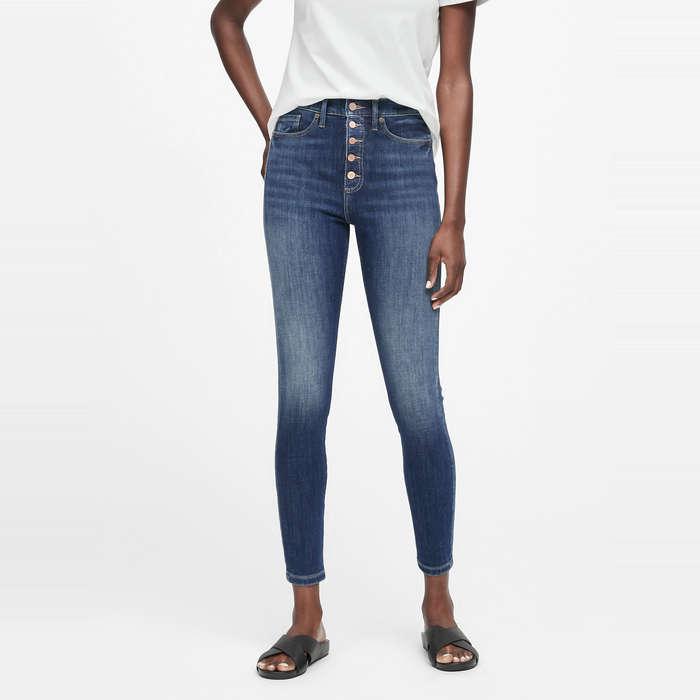 Banana Republic High-Rise Skinny Button Fly Jean