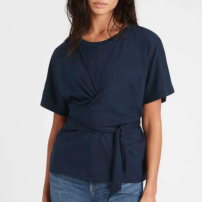 Banana Republic Supima Cotton Wrap Top