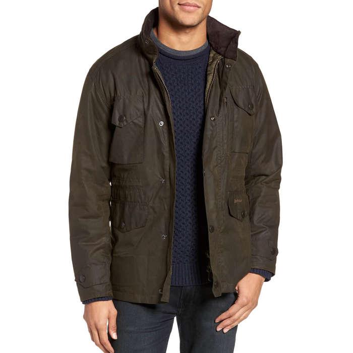 Barbour Sapper Regular Fit Weatherproof Waxed Cotton Jacket