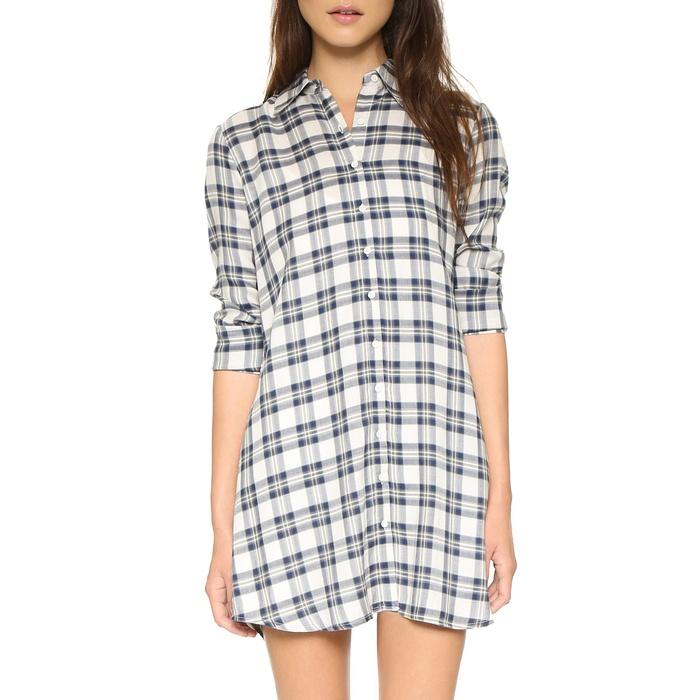 BB Dakota Ruger Plaid Shift Dress