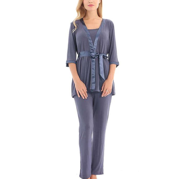 Bearsland Maternity Nursing Pajamas Set