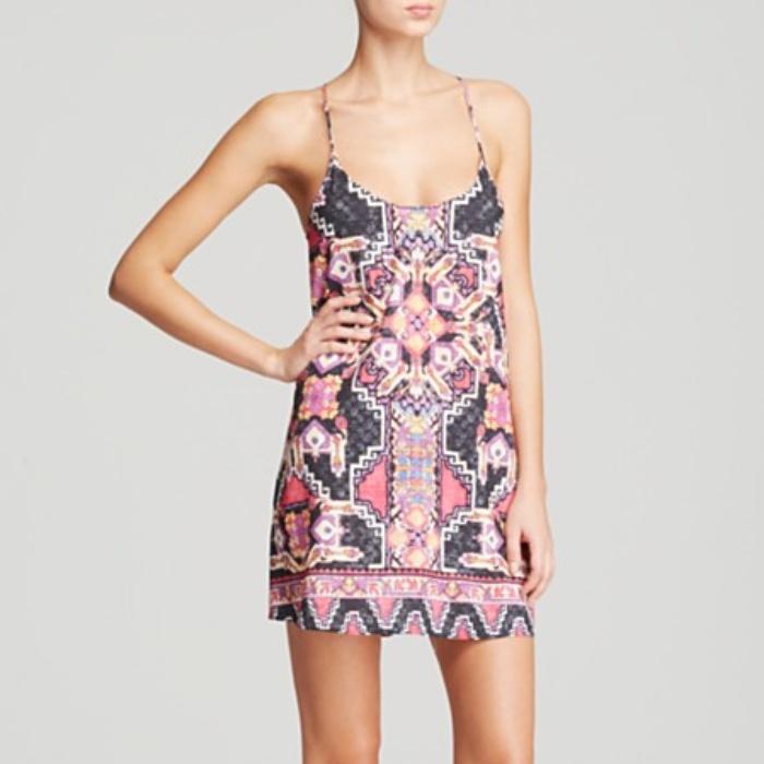 BECCA by Rebecca Virtue Cozumel Woven Slip Swim Cover Up Dress