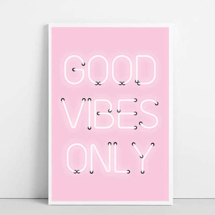 BeguimaStudio Good Vibes Only Print