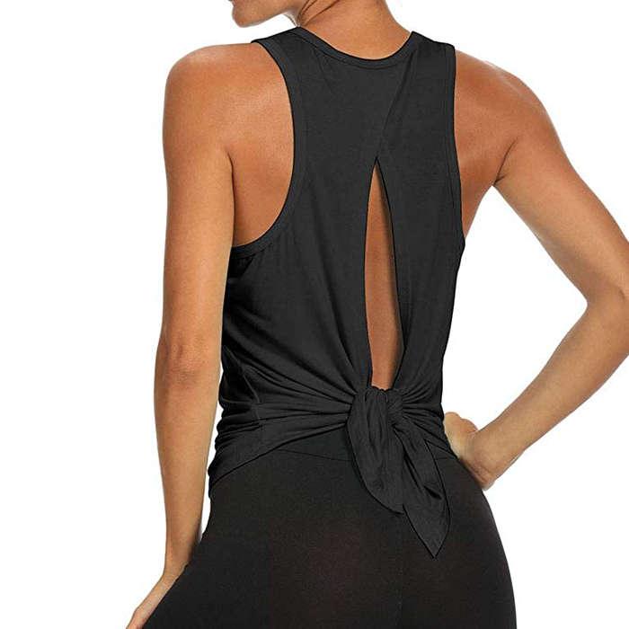 Bestisun Workout Open Back Shirt