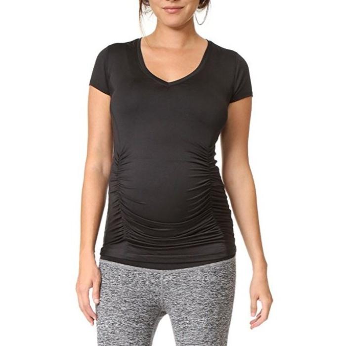 Beyond Yoga Featherweight Maternity V Neck Tee