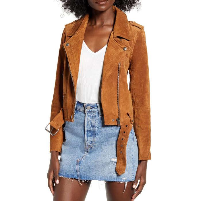 Blank NYC Suede Moto Jacket