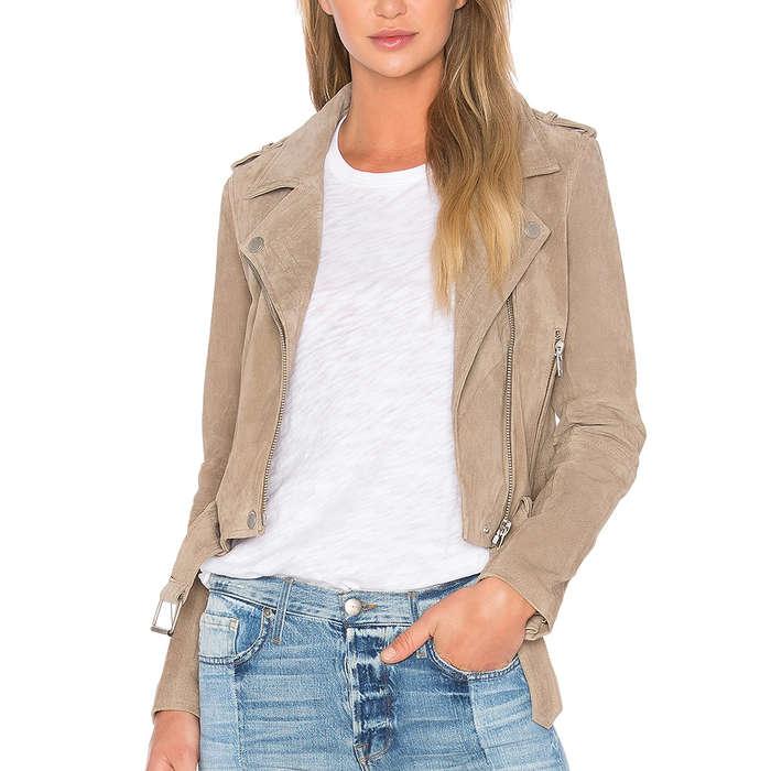 BLANKNYC Morning Suede Moto Jacket