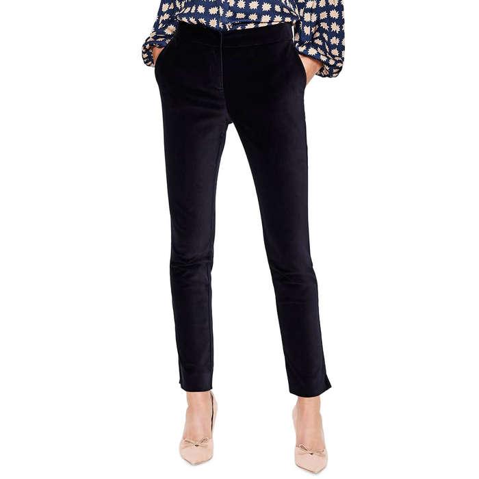 Boden Velvet Straight Leg Pants