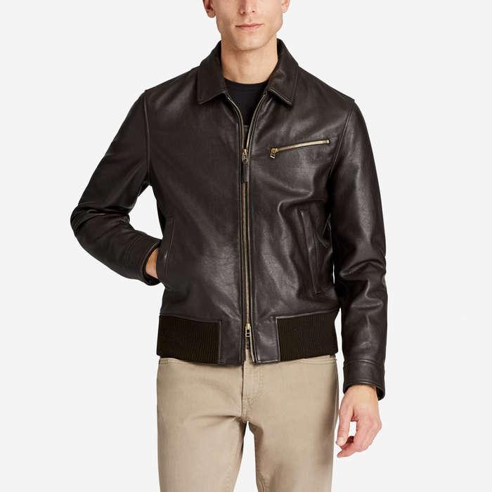 Bonobos The Leather Bomber Jacket