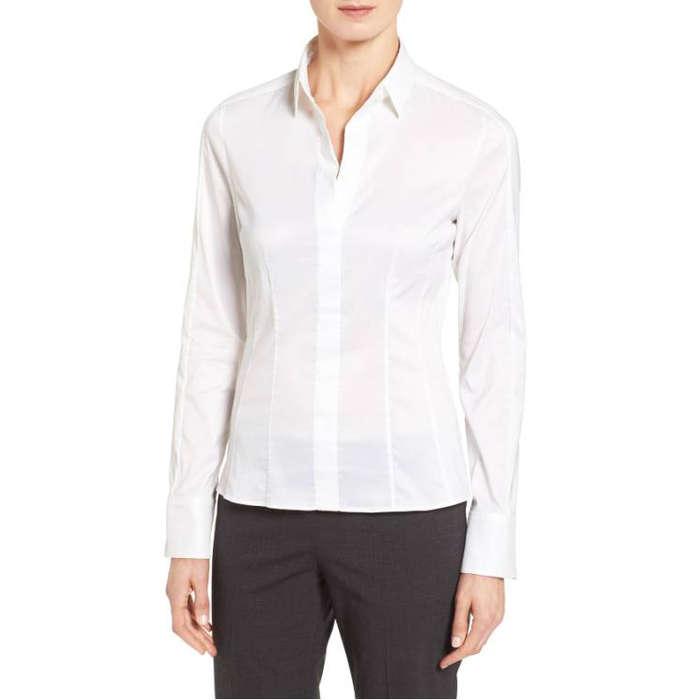 BOSS Bashina Stretch Poplin Shirt