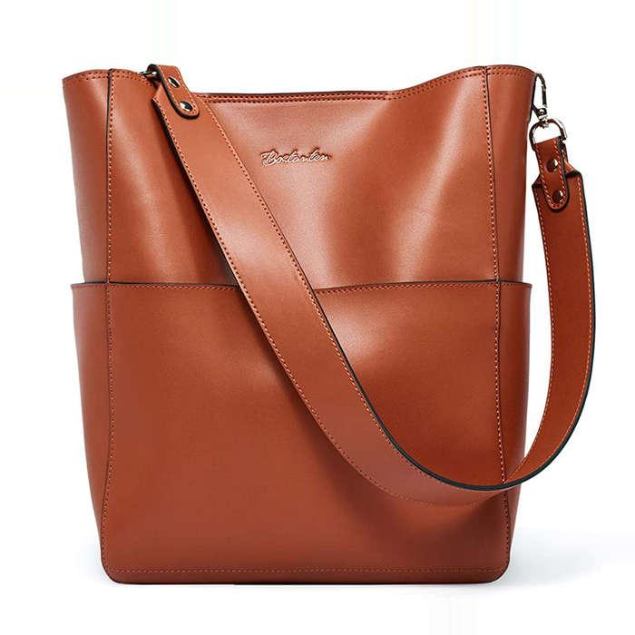 Bostanten Leather Tote Bag