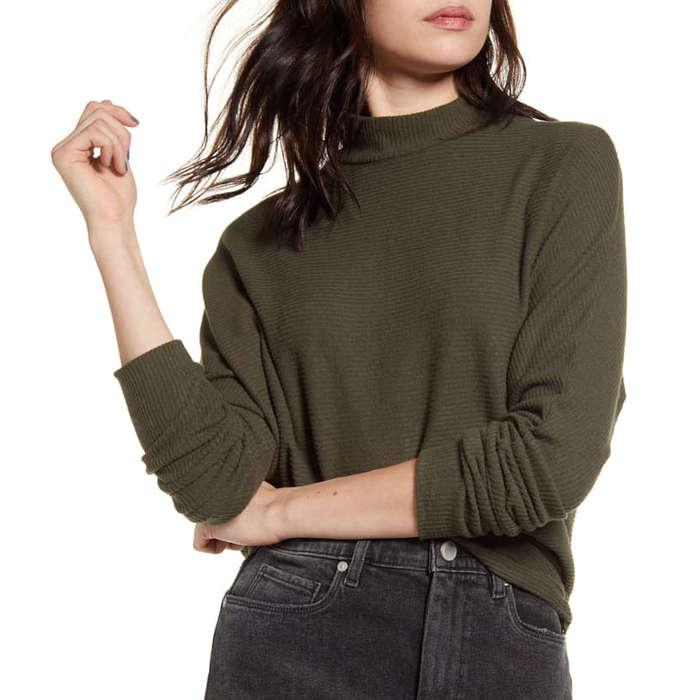 BP Dolman Sleeve Ribbed Top